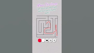 #can you trace the maze without touching the walls