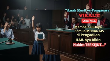 GADIS kecil membela IBU-nya di PENGADILAN, membuat semua menangis dan terkejut dengan ILMUnya