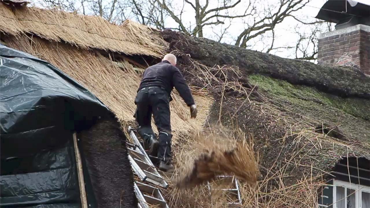 Neues Reetdach für den Bümmersteder Krug
