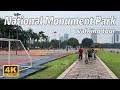 جولة سياحية في حديقة النصب التذكاري - جاكرتا | Walking Tour in National Monument Park - Jakarta | 4K