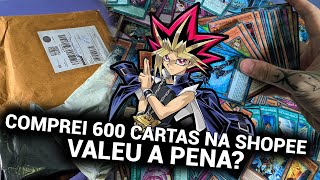 COMPREI 600 CARTAS DE YU-GI-OH NA SHOPEE! DEU BOM? ( UNBOXING )