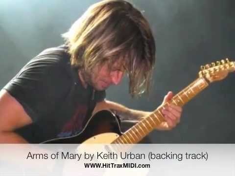 midis minimes Arms of Mary by Keith Urban Backing Track