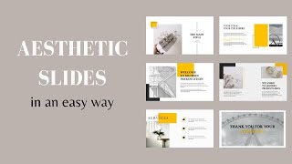 HOW TO MAKE AN AESTHETIC PRESENTATION    |   FREE TEMPLATE