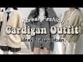 Korean fashion Cardigan Outfit Ideas/ Inspiration 💜🤎