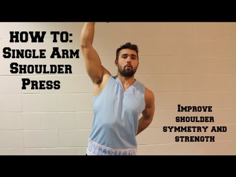 How To: One Arm Standing Shoulder Press (Improve Shoulder Symmetry and ...