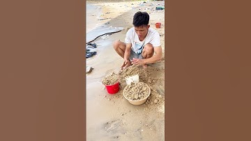 Anh Dũng Đổ Khuôn Cát Với bô nhựa siêu cute #trendingshorts #travel #shorts