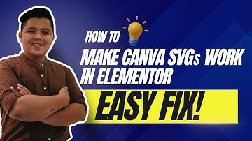 How to Make Canva SVG  Work in Elementor