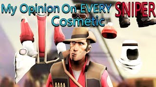 TF2 - My Opinion on EVERY Sniper Cosmetic in Under 6 Minutes!