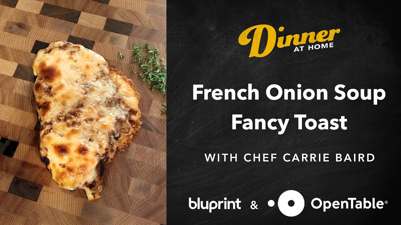 Making Caramelized Onion and Garlic Fancy Toast with Chef Carrie Baird