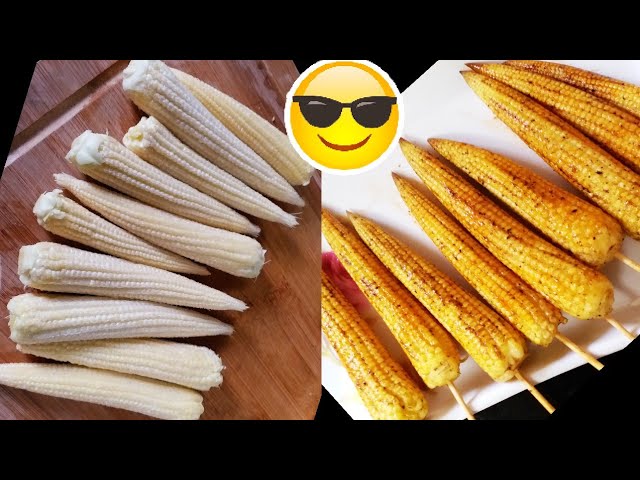 Baby Corn Chilli / Baby Corn Fry / Baby Corn Stir Fry/  பேபி கார்ன் லாலிபாப் / பேபி கார்ன் பிறை | Food Tamil - Samayal & Vlogs