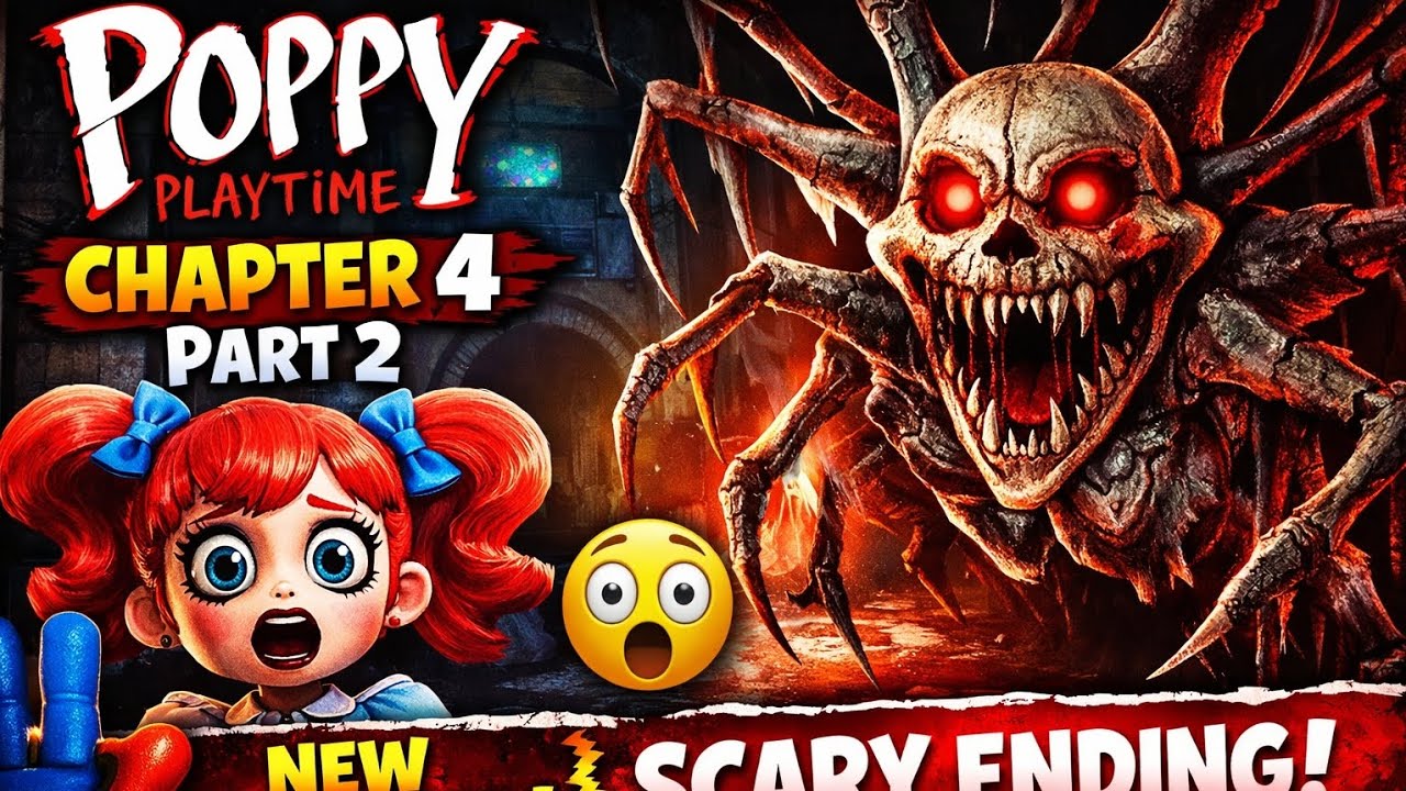 Poppy Playtime Chapter 4 Part 2 Gameplay 😱 New Monster & Scary Ending | Horror Game
