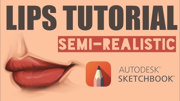 Vexel art tutorial - LIPS TUTORIAL - Autodesk Sketchbook - BEGINNER