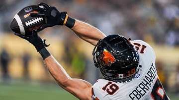 CRAZY catch by Ayden Eberhardt sets up BC TD | CFL