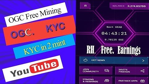 OGC KYC . Solution solved of Bank Statement or Address prove |RH Free Earnings|