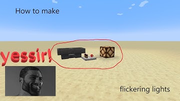 How to make flickering lights! (Minecraft)