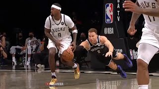 Blake Griffin with an amazing hustle play \& gets standing ovation | Nets vs Bucks Game 1