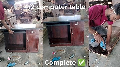 Computer table particle board work done ✅ size 4/2 !!