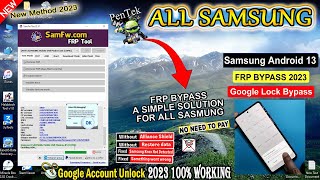 Android 13 ALL SAMSUNG ONE CLICK FRP BYPASS 2023 |Latest Update Unlock Google Account By Test Mode ?