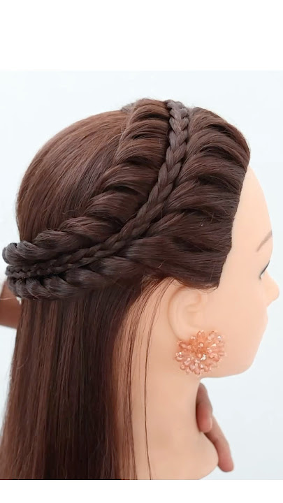 Beautiful hairstyle for lehenga #hairstyle #weddinghairstyle