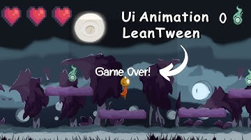 How to make UI and animation with lean tween unity 2024! Beginner tutorial