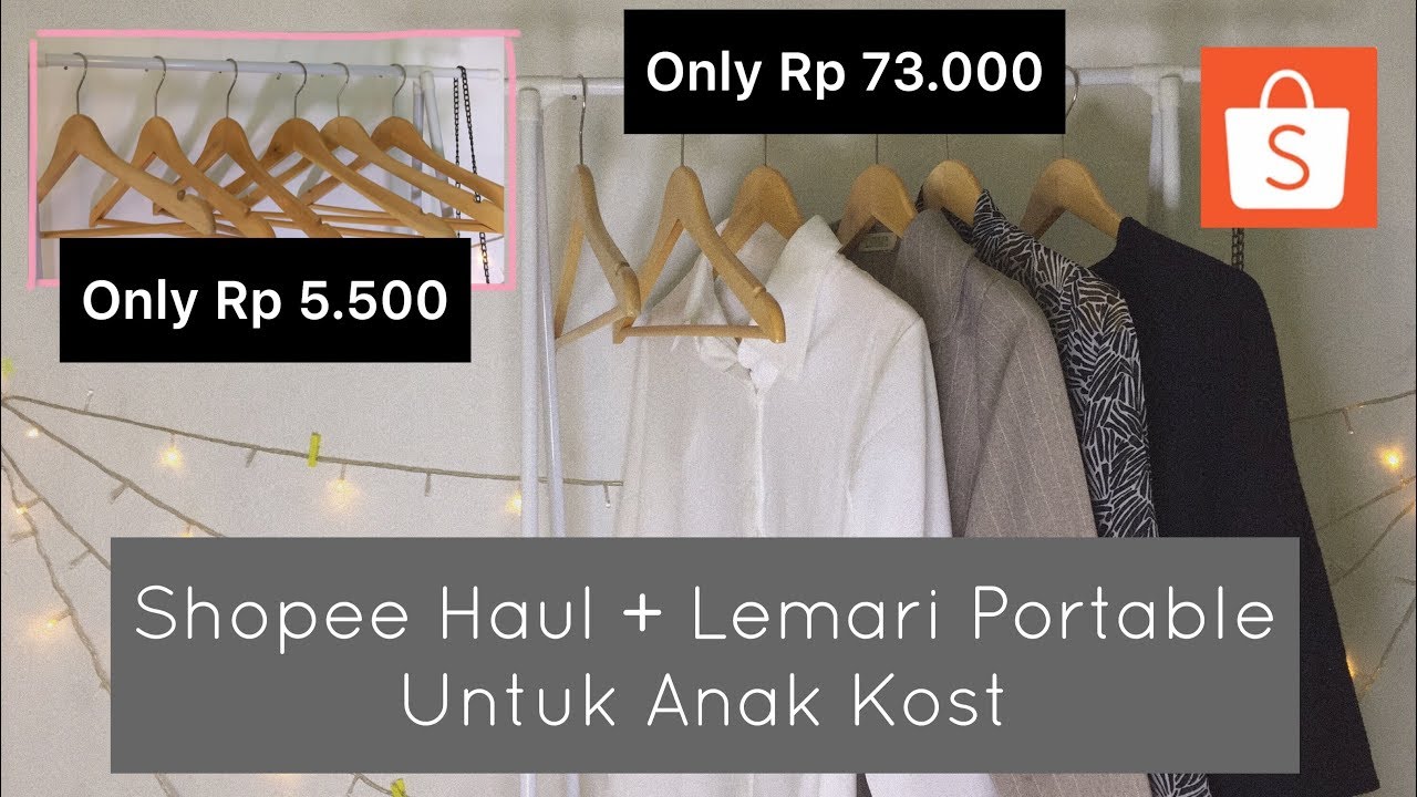 Shopee Haul Lemari  Portable untuk  Anak  Kost  YouTube