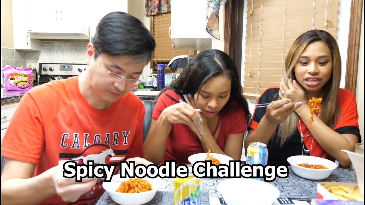 Spicy Noodle Challenge (with Cashew Milk?) couple challenges youtube