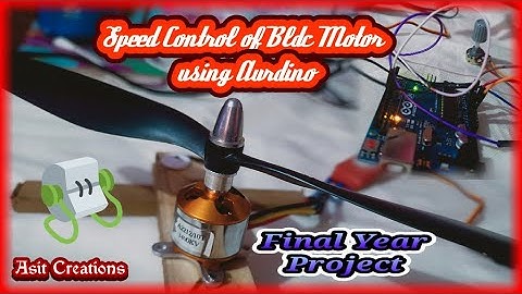 My B-Tech Final Year Project Model || BLDC Motor Speed Control using Aurdino || REC Kannauj ||