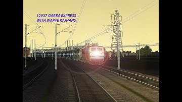 || WAP4 Rajhans || 12937 Garbha Express leaving Mughalsarai Junction || MSTS OPEN RAILS ||