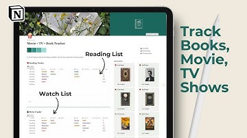 How to Use Notion for Book Reading and Watchlist | Notion Aesthetic Template #notiontemplate