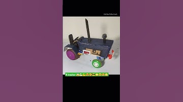 🤯😱💯%Rc tractor 🚜 Dc motor with cardboard/ how to make rc tractor #tractor #dc #motor #shorts