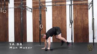 Single Arm Dumbbell Man Maker