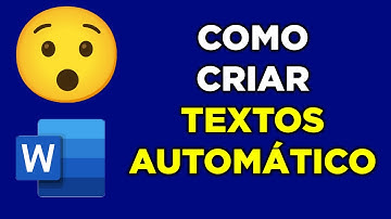 Como Criar Textos Automáticos no Word | Passo a Passo