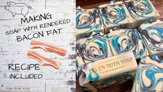 Recipe  Making Cold Process Soap with Rendered BACON   Fat | Ellen Ruth Soap