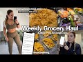 Grocery haul  weekly meal plan for weight loss  high protein cheesy pasta meal prep