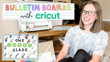 BULLETIN BOARD LETTERS USING A CRICUT | learn how to make a simple and cute bulletin board
