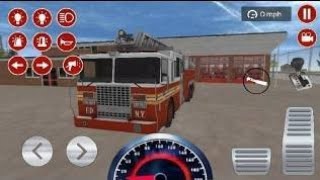 Fire Truck City Rescue Simulator - 911 US Emergency Fire Truck Driving 3D! - Android Gameplay