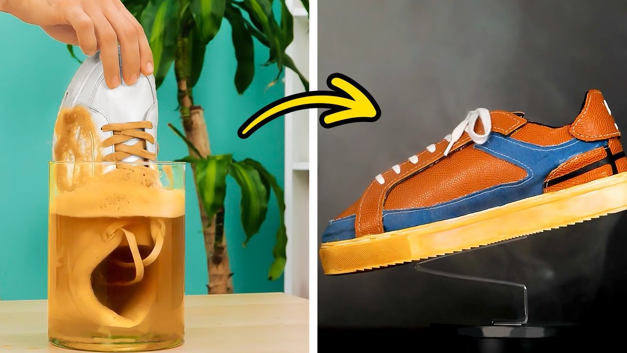 Amazing Upgrade of an Old Boring Shoes || SHOE TRANSFORMATION AND UP ...