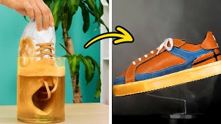 Amazing Upgrade of an Old Boring Shoes || SHOE TRANSFORMATION AND UP-CYCLE