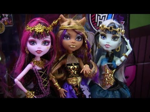 Monster High 13 Wishes Haunt the Casbah Clawdeen Frankie & Draculaura Review Video !!! :D!!