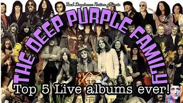 DEEP PURPLE: The Top 5 Live Albums from the Deep Purple Family!