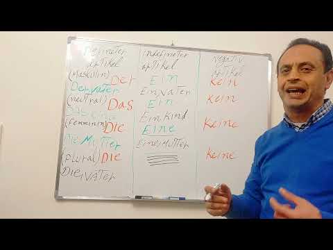 تعلم الماني مع وائل عامر أدوات التعريف والنكره والنفي