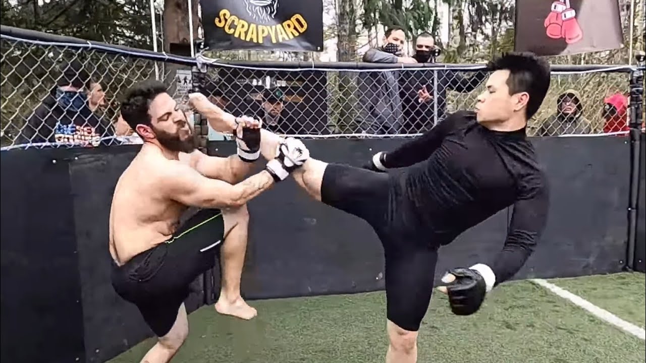 Taekwondo (Tkd) vs Wrestling in an MMA match! YouTube