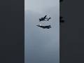 Old vs. new formation flyover. #f35 #p38 #military #aviation #formation #oregonairshow #shorts