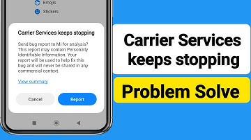 Carrier Services keeps stopping Problem | Redmi Xiaomi Carrier Services keeps stopping Problem Solve