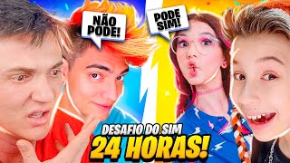 Desafio do SIM mas os Youtubers Decidem por 24 Horas🤔