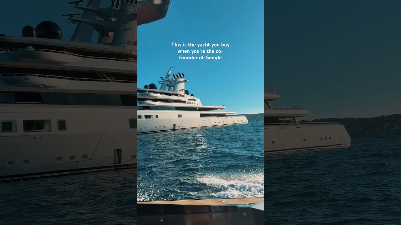 Sergey Brin’s 142m (465') Lürssen yacht Dragonfly spotted off St Jean Cap Ferrat, France 🇫🇷