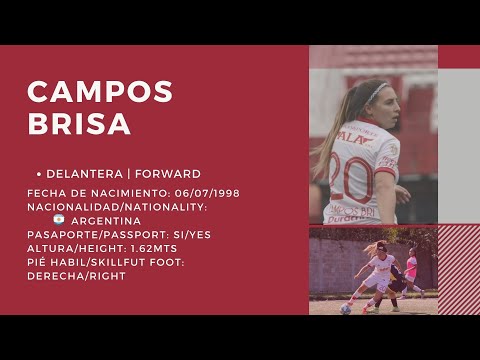 Brisa Campos || 2022 || Jugadas Destacadas/Highlights || Futbolista || Delantera || C.A. Huracán