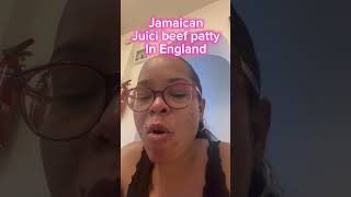 Jamaican juici beef patty in England #juicibeef #patty #jamaica #jamaican