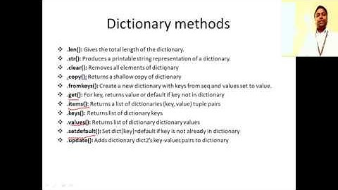 14-Introduction to Python (Dictionary Methods and Dictionary Comprehension)