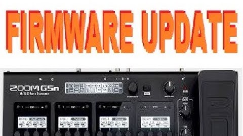 Zoom G5n firmware update - confusing and funny
